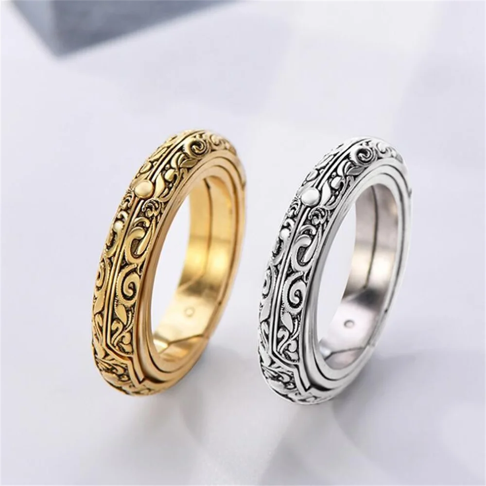 Astronomy Ball Rings Men Openable Rotate Sphere Cosmic Planet letter Ring Women Fashion Jewelry DropShipping 7-12 Size Kольца