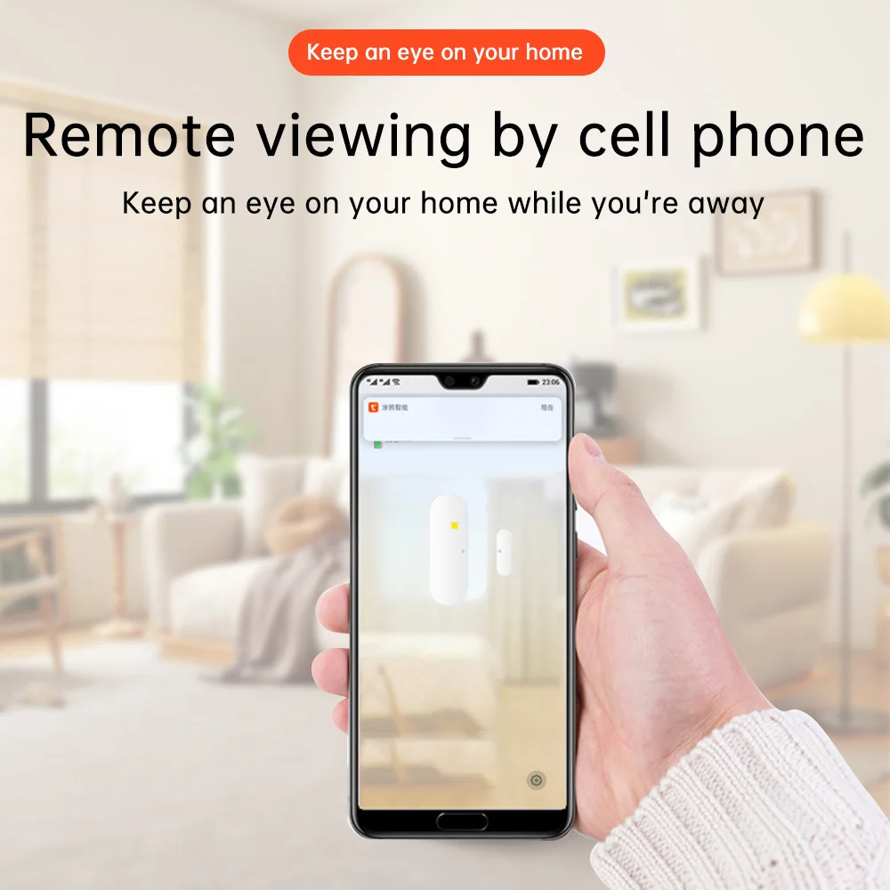 Tuya Wifi/Ewelink Zigbee Door/window Magnetic Alarm Support APP Remote Monitoring Smart Sensor Anti-theft Lntelligent Linkage