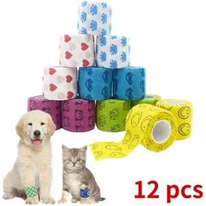 Atmungsaktives elastisches Klebeband für Haustiere, selbstklebender Verband, Anti-Suje, Knöchelschutz, Finger und Knieband Hauptschutzknie Cachorro - №5