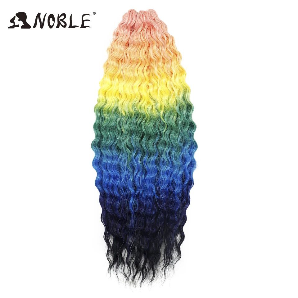 Noble Hair Twist Crochet Hair Curl Hair Synthetic Deep Wave Braiding Hair Extensions 24 Inch Water Wave Hair Heat Resistan