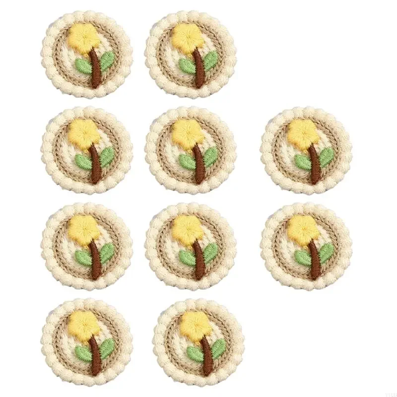 Vải thêu sáng màu Appliques Áo cưới Appliques Patches hợp thời trang