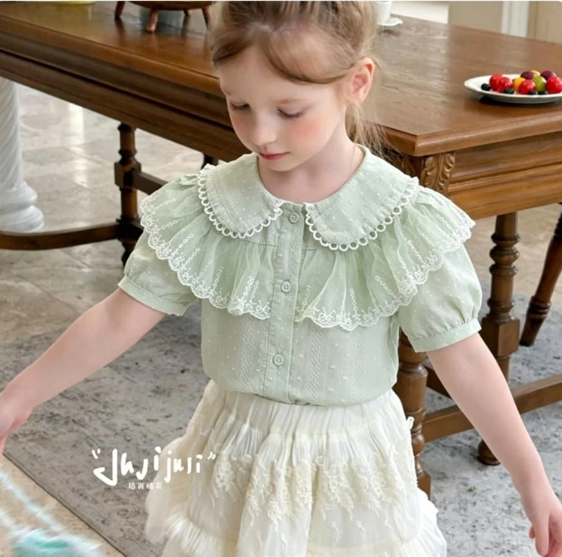 Summer 2026 Doll Neck Cardigan girl clothes kids clothes girls  girls clothes