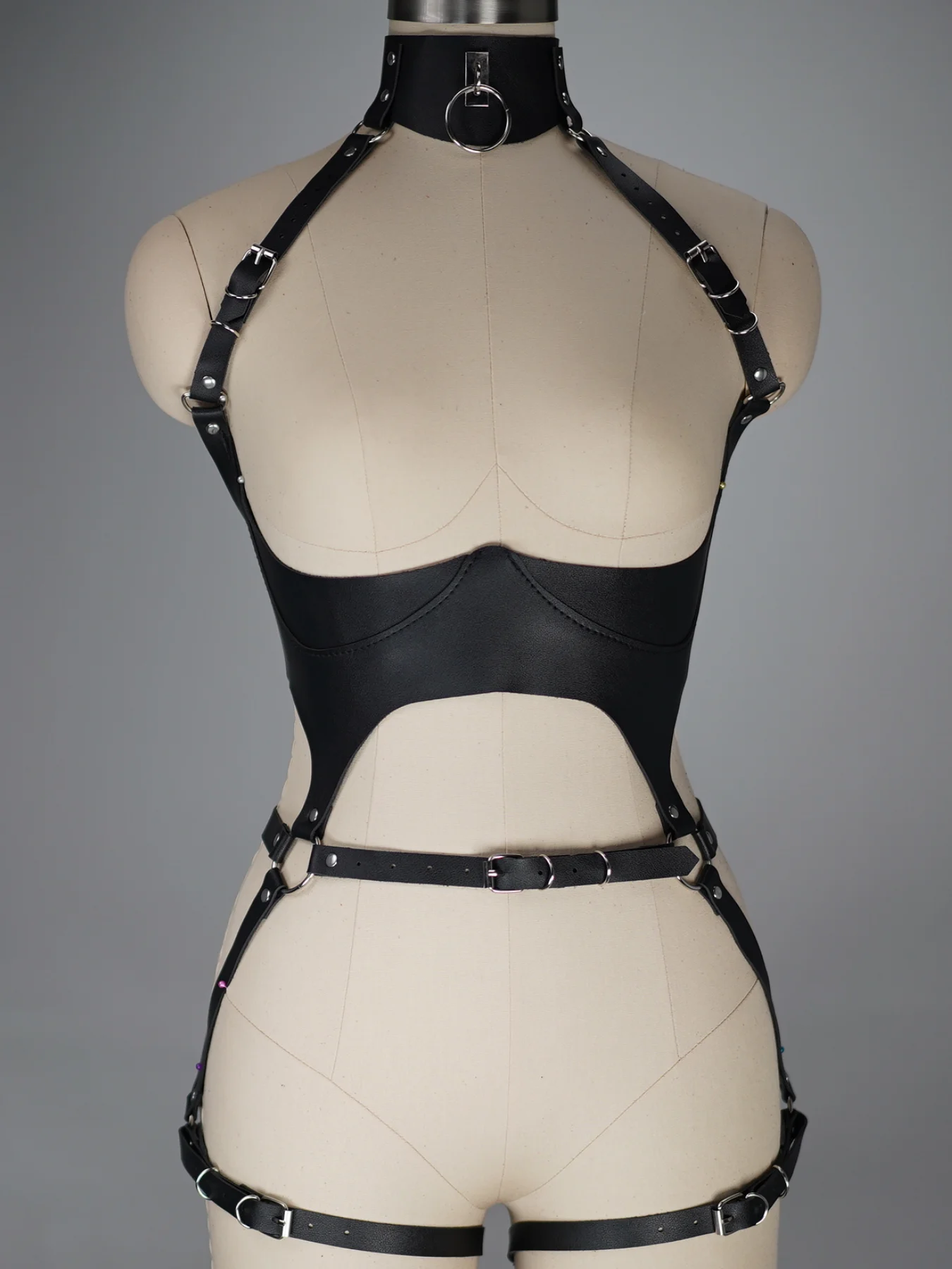 

Пояс-ремень из полиуретана на все тело, нижнее белье в уличном стиле, женский аксессуар ко Дню святого Валентина, регулируемый пояс.