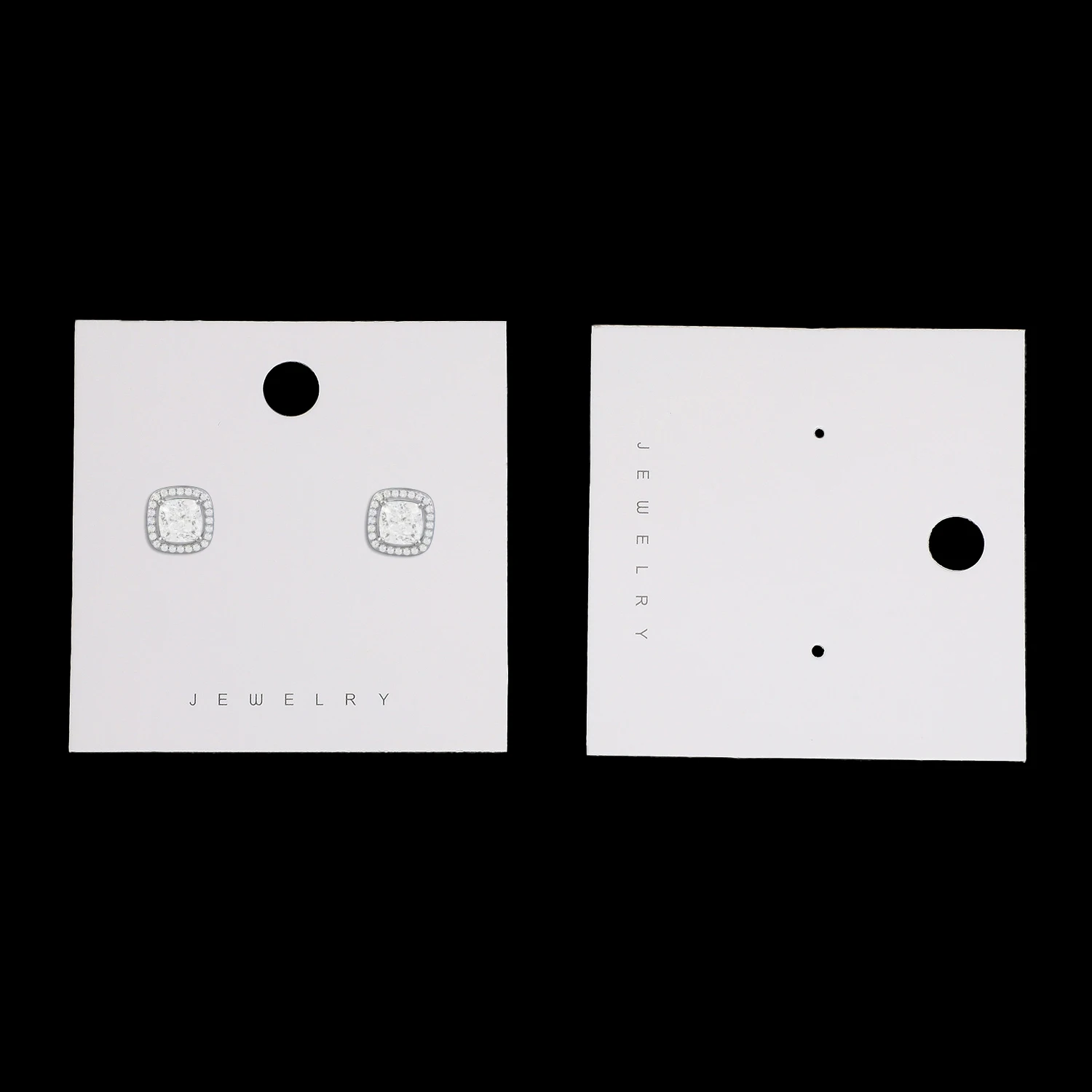 50/30pcs Multiple Sizes Jewelry Earring Necklace Plastic Cards Earring Stud Organizer Holder Hanging Display Card Studs Holder