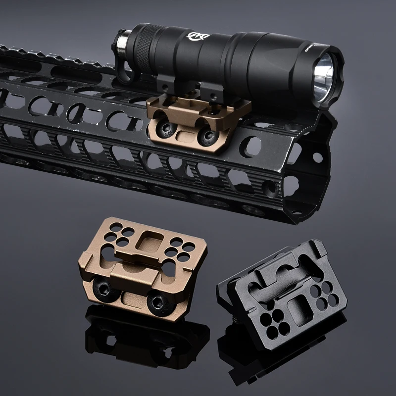 Thorntail6 Offset Scout Mount KeyMod M-LOK serie Surefire M300 M600 linterna Scout Base de luz para pistola de juguete accesorios Airsoft