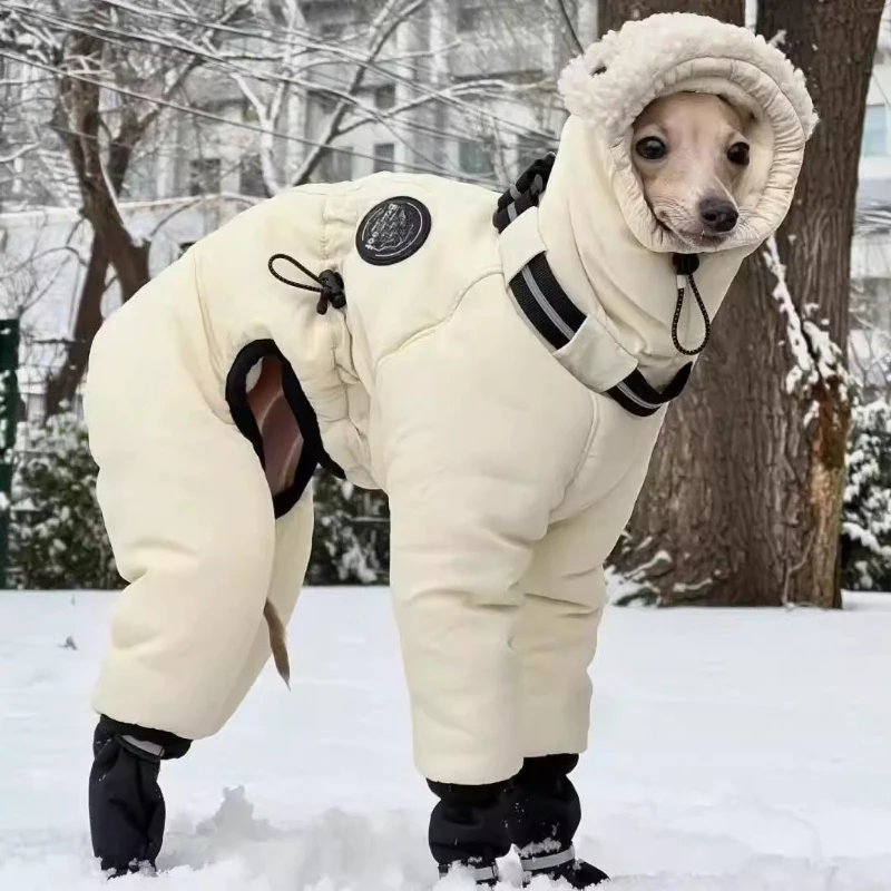 

Large Dog Winter Cotton Clothing Warm Greyhound Huibit Dog Coats Dubin Labrador Dog Clothing Pet Outfits Puppy Warm Jackets