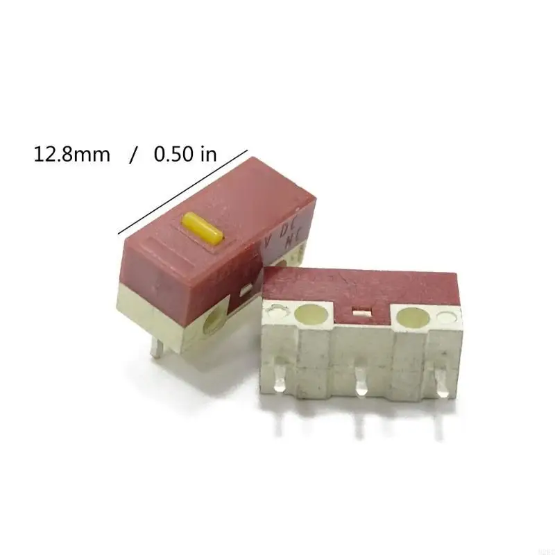 M2EC 2/10PCS Huano Original Mouse Micro Switch 3PINS 30M คลิก MICE MICRO BUTTOM MICROSWITCH SET DOT สีเหลือง