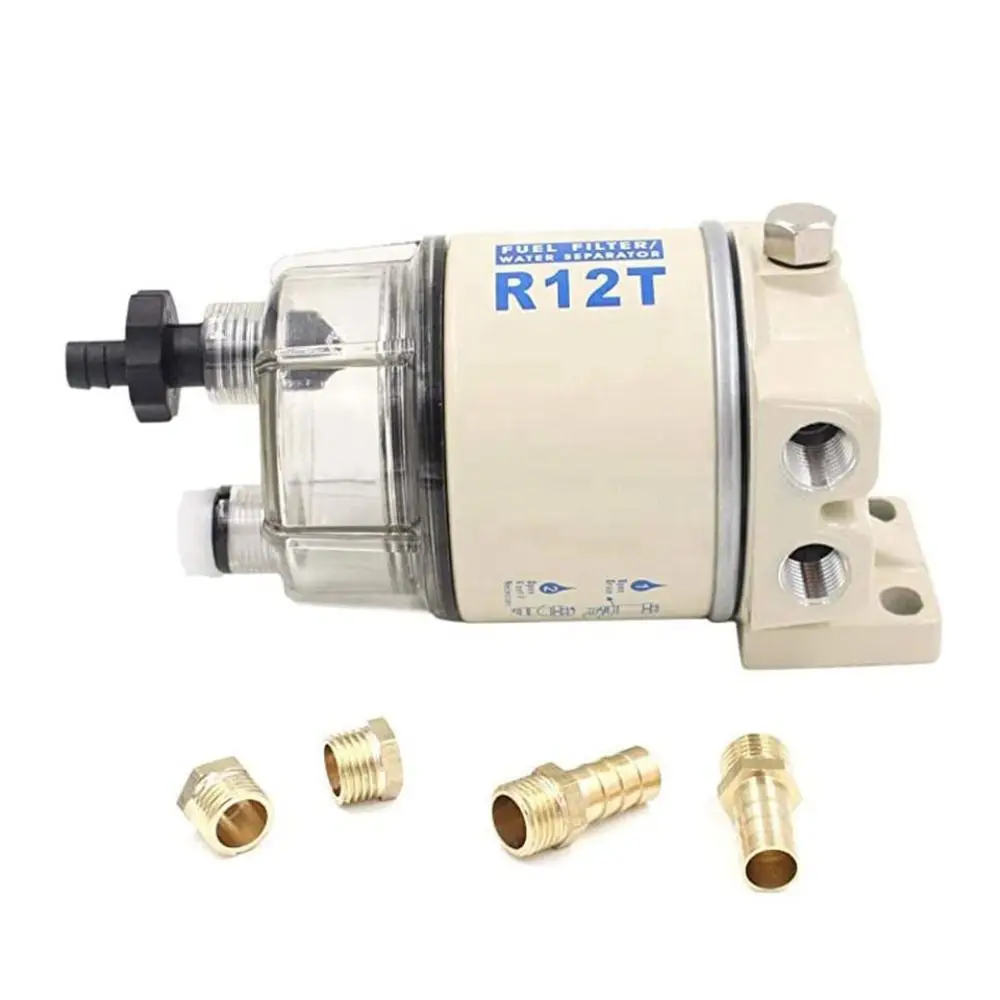 Corrosion Resistance R12T Fuel Filter Improved Fuel Efficiency Reduce Failure Water Separator Kit FS19802 P502489 Metal