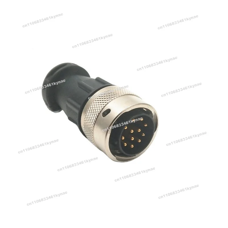 12 Pins, Plug Male 12 Pins Male + AC Tail Clip + 12 Pins