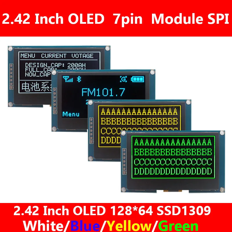 2.42 inch OLED Display Module 128*64  SSD1309 2.42