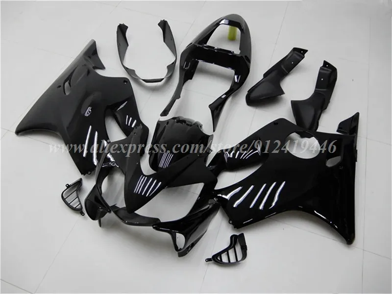 4Gifts Injection Mold New ABS Whole Fairings Kit Fit for HONDA F4i 2001 2002 2003 01 02 03 Bodywork Set Black Glossy