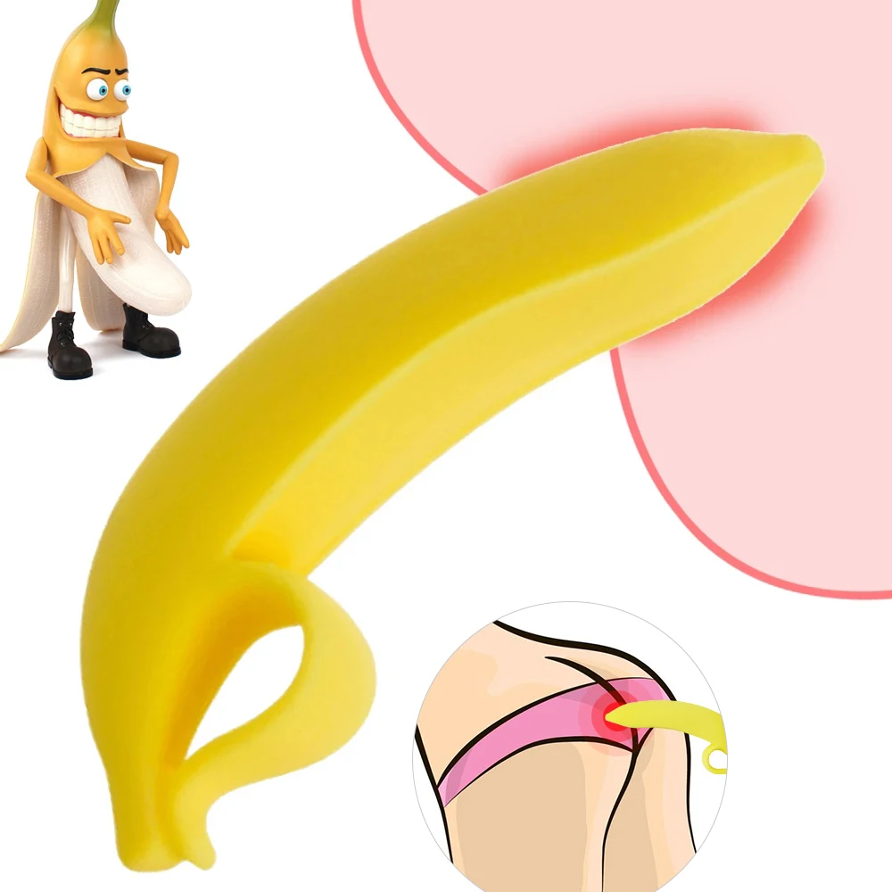 Dildo Banana Masturbator Sex Toys Silicone Simulation G Spot Massager  Big Penis Silicone Prostate Stimulate Anal Plug for Women