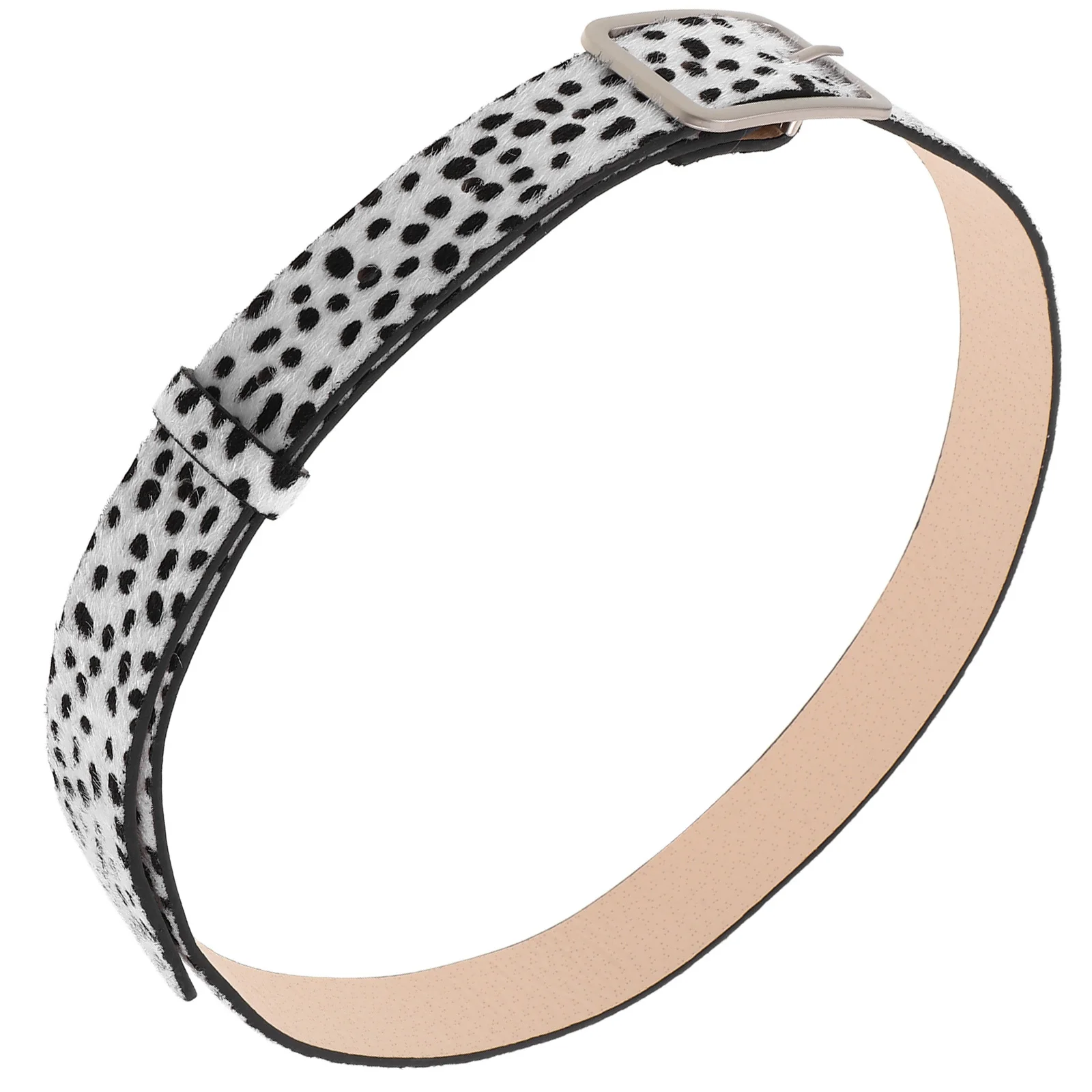 

Women'S Animal Pu Casual Belt For Women Adjustable Dalmatian Dot Waist Belt For Jeans Dresses Casual Wear Party Outfits