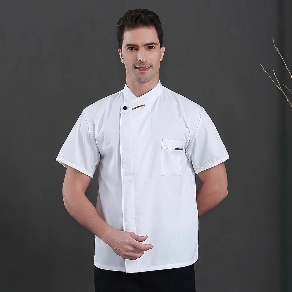 Men Women Kitchen Work Uniforms Adult Unisex Chef Jacket Coat Cook Hotel Restaurant Canteen Cake Shop Cafe Shirt Cooking Costume