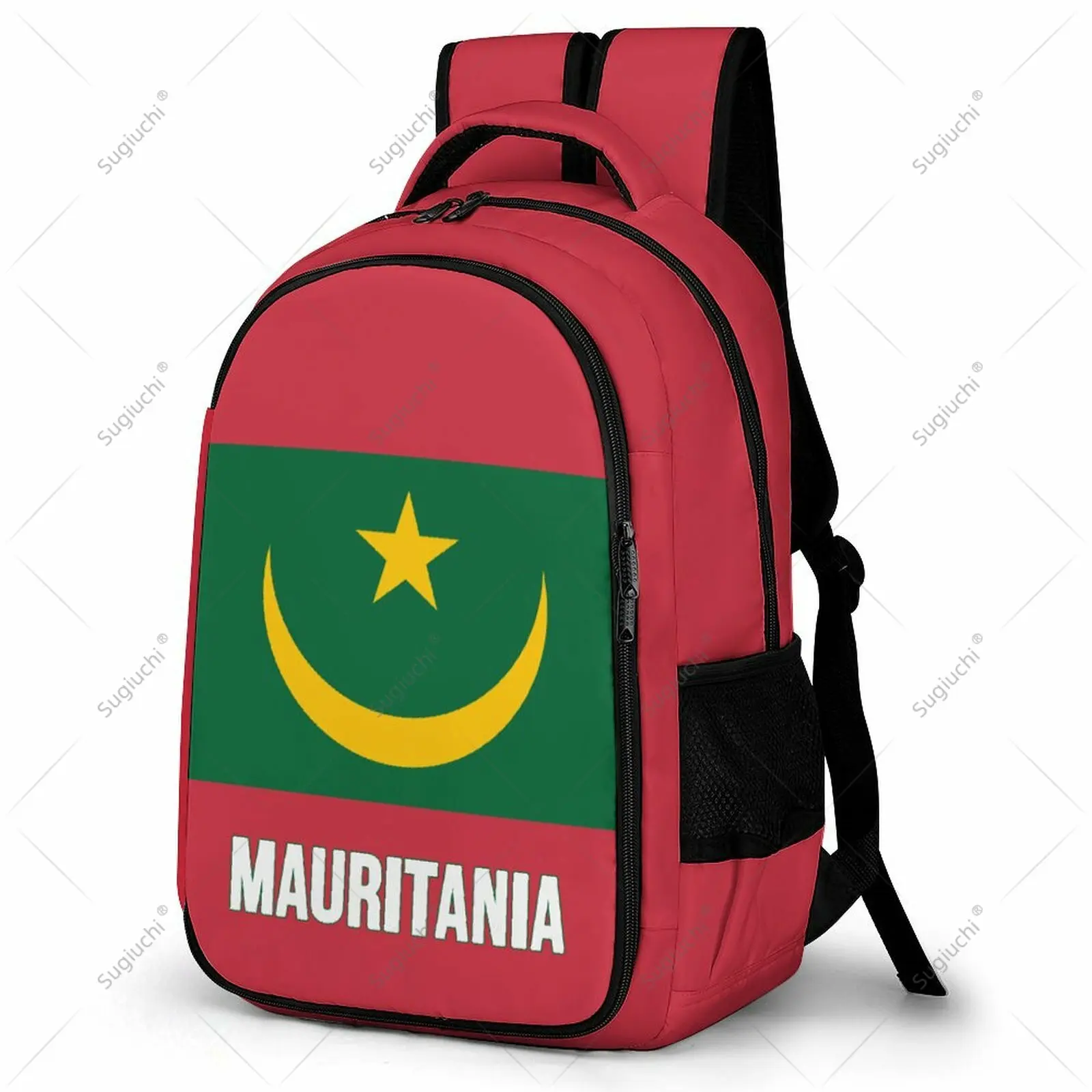 Backpack Mauritania Flag Student Schoolbag Smart Business Travel Leisure Backpack Laptop Back Pack Office Work Bag