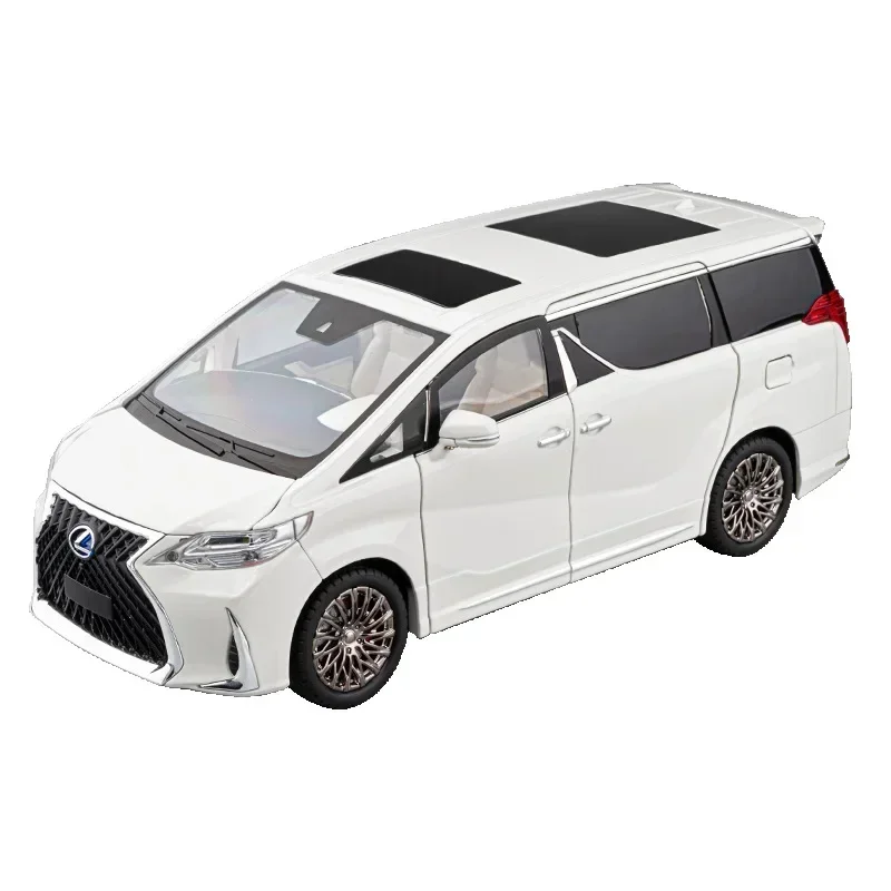 Diecasts 1:18 Muscle Car Model LM300 MPV Legering Geluid en Licht Trek Speelgoed Collectibles verjaardagscadeau