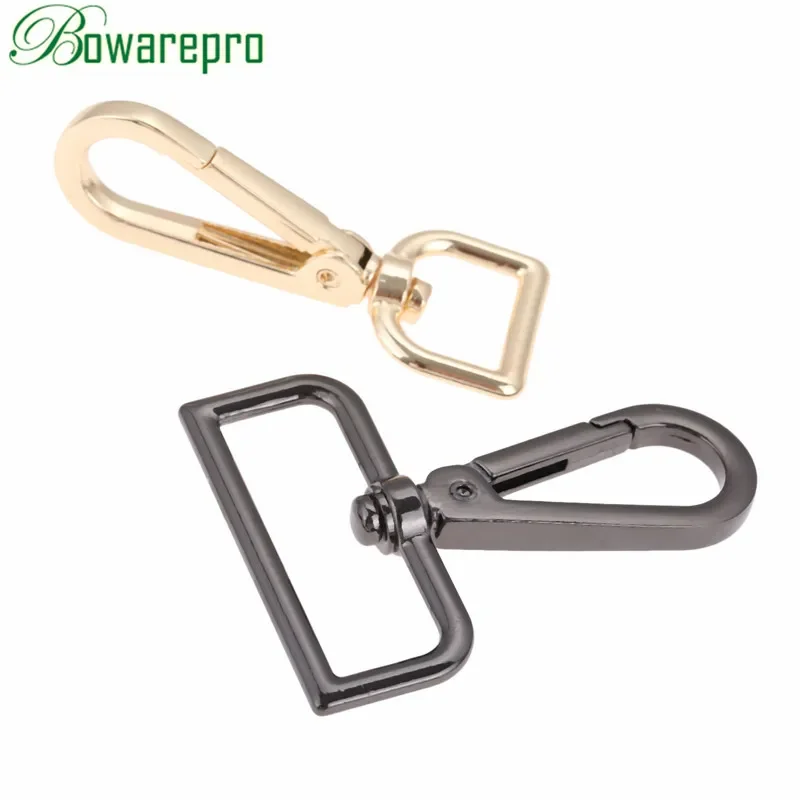 bowarepr 16/38mm Leather Bag Handbag Purse Shoulder Strap Belt Clasp Clip Trigger Buckle Keychain Key Ring Dog Chain Collar Snap