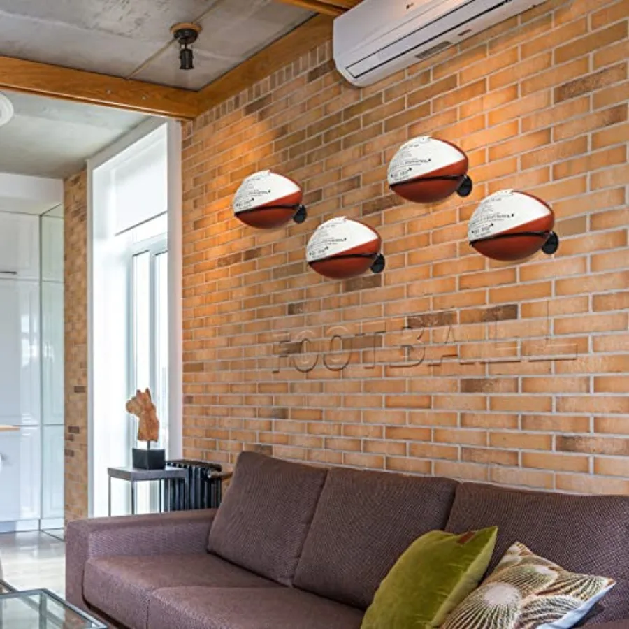 Rak Penyimpanan Bola Dinding untuk Sepak Bola, Dekorasi Ruang Sepak Bola, Tempat Pajangan Bola Basket, Rak Penyimpanan Bola yang Dipasang di Dinding untuk Pria