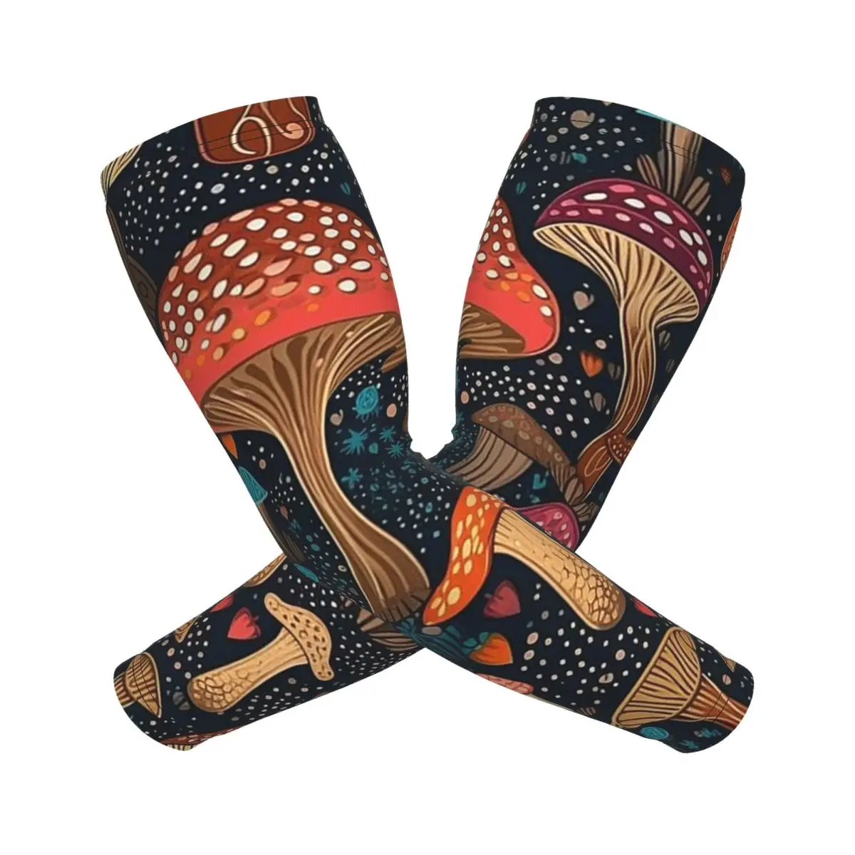 مخدر ماجيك الفطر طباعة الحمم أكمام أذرع تبريد الرجال النساء الشمس الأشعة فوق البنفسجية حماية الوشم التستر الرياضة التبريد ركوب الدراجات