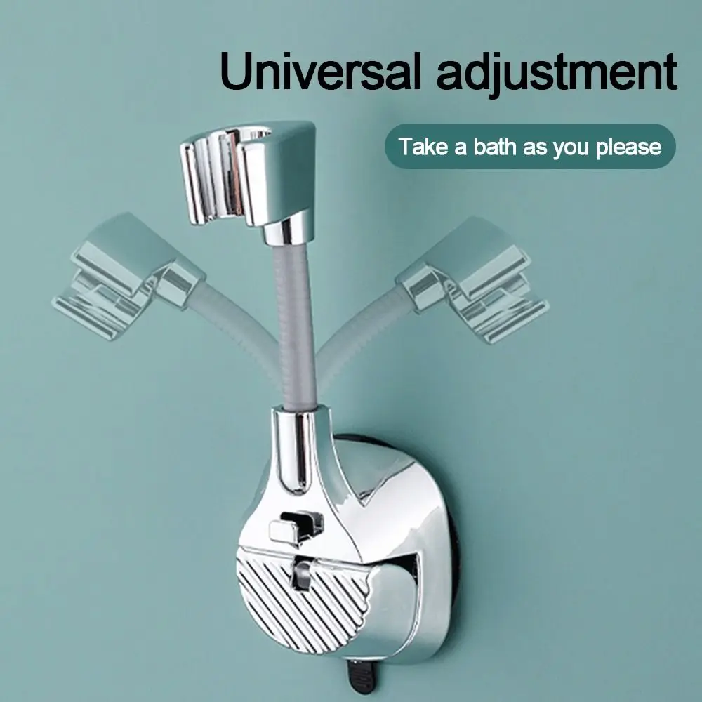 Adjustable Shower Head Holder Relocatable Suction Cup Type Showerhead Bracket Wall Mounted Handheld Sprayer Support