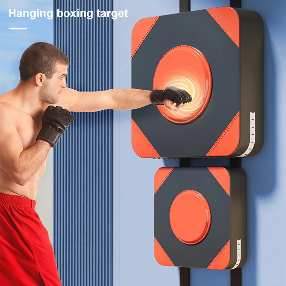 Adjustable Height Punching Pad Noise-free Wall Mount Boxing Pad for Home Gym Training Faux Leather Target Pad with for Boxing