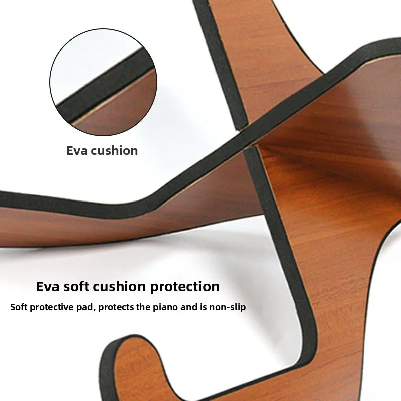 Ukulele Stand Wooden Splice Stand Guitar Stand, Portable X-Shaped Display Stand with Removable Legs and Rugged Base image 4
