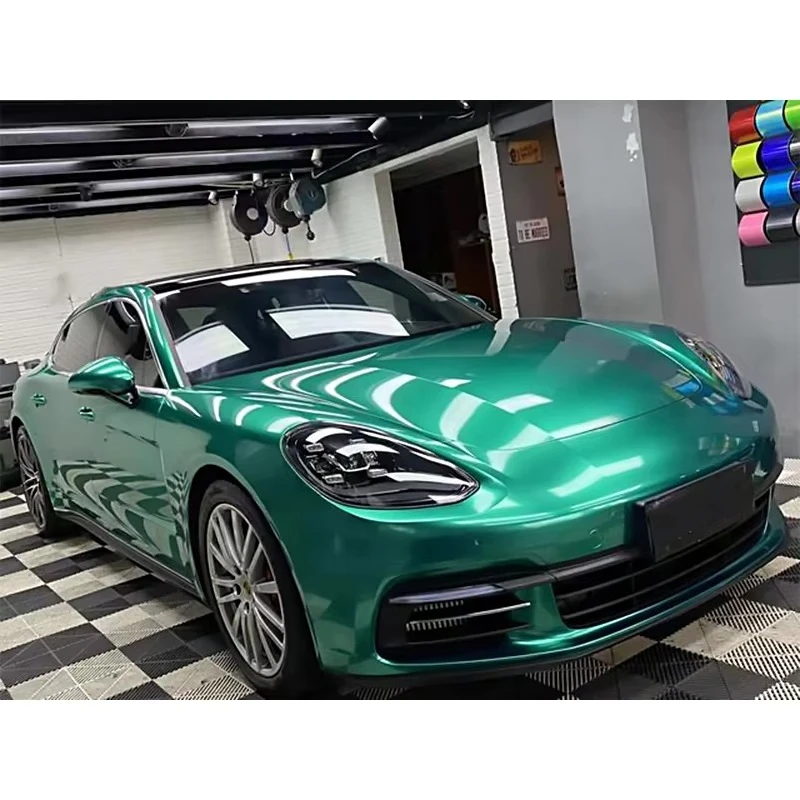 

1.52*18m Emeralds Super Glossy Metallic Car Vinyl Wrap Stickers Auto Wrap