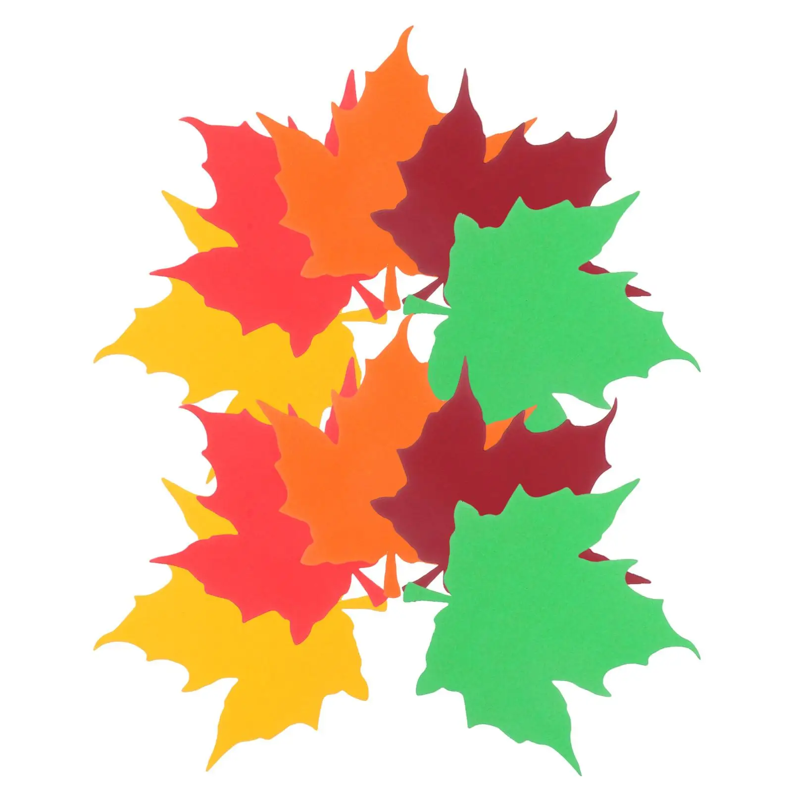 

50 Pcs Maple Leaf Note Cards Vibrant Colors Fall Decorations Bulletin Board Cut Outs Autumn Party Supplies Paper Crafts