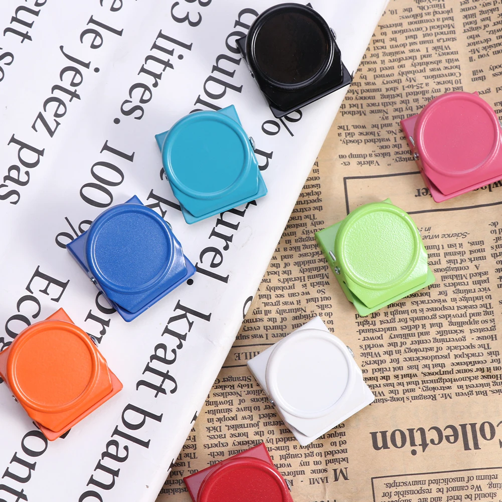 8pcs School Daily Plan Heavy Duty Notes File Cabinet For Refrigerator Home Office Mini Photo Kitchen Magnetic Clip Whiteboard