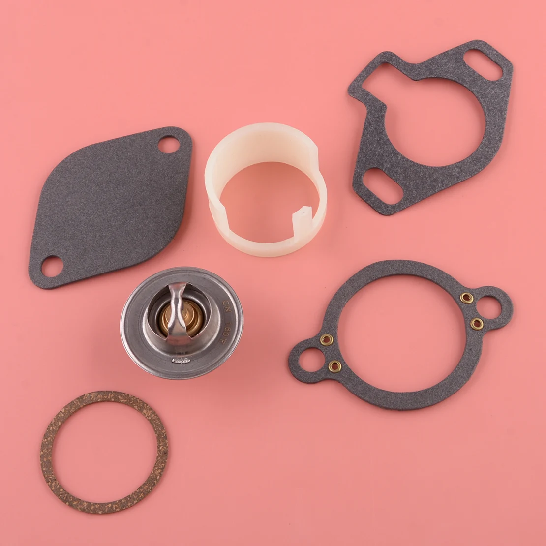 

807252Q5 18-3647 23-806922 807252T8 807252T5 Thermostat 160°F Kit With Sleeve Fit For Mercruiser V6 V8 GM 5.0L 5.7L 7.4L 8.2L