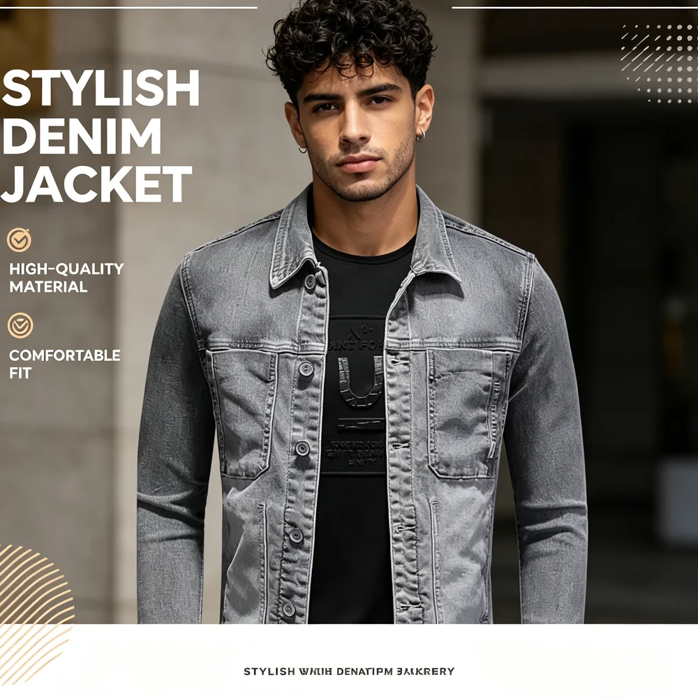 Spring Autumn Men's Denim Jackets Fashion Man Retro Streetwear Jeans Jackets Classic Men Washed Button Windbreaker Cowboy Coat