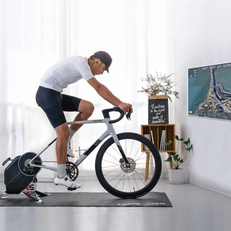 Cyclisme d'intérieur intelligent avec nouvel entraîneur de vélo de puissance d'entraînement de style