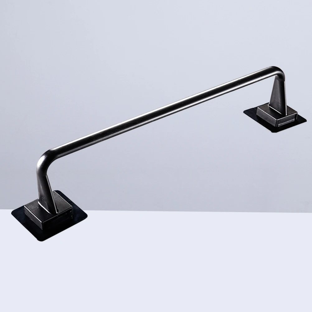 

Towel Rack 34 Cm Bathroom Holder White Plastic Hanger Lightweight Sturdy PP Waterproof Adhesive Tile Mirror Ceramics