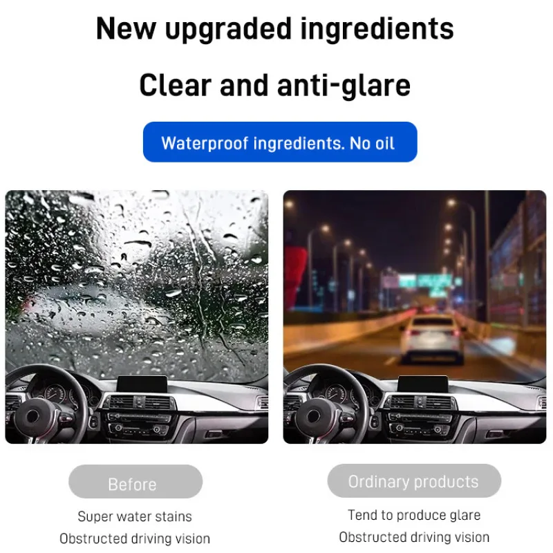 Auto Glass Coating Antifog Rainproof Agent Glass Anti Fog Coating Spray Clean Waterproof Spray Windshield Coating Agent