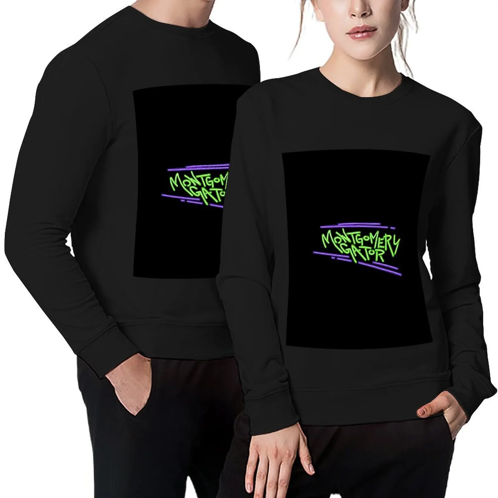 

Montgomery Gator LED name sign Pullover clothes for men men's clothes blouse men's winter sweater oversize sweatshirts