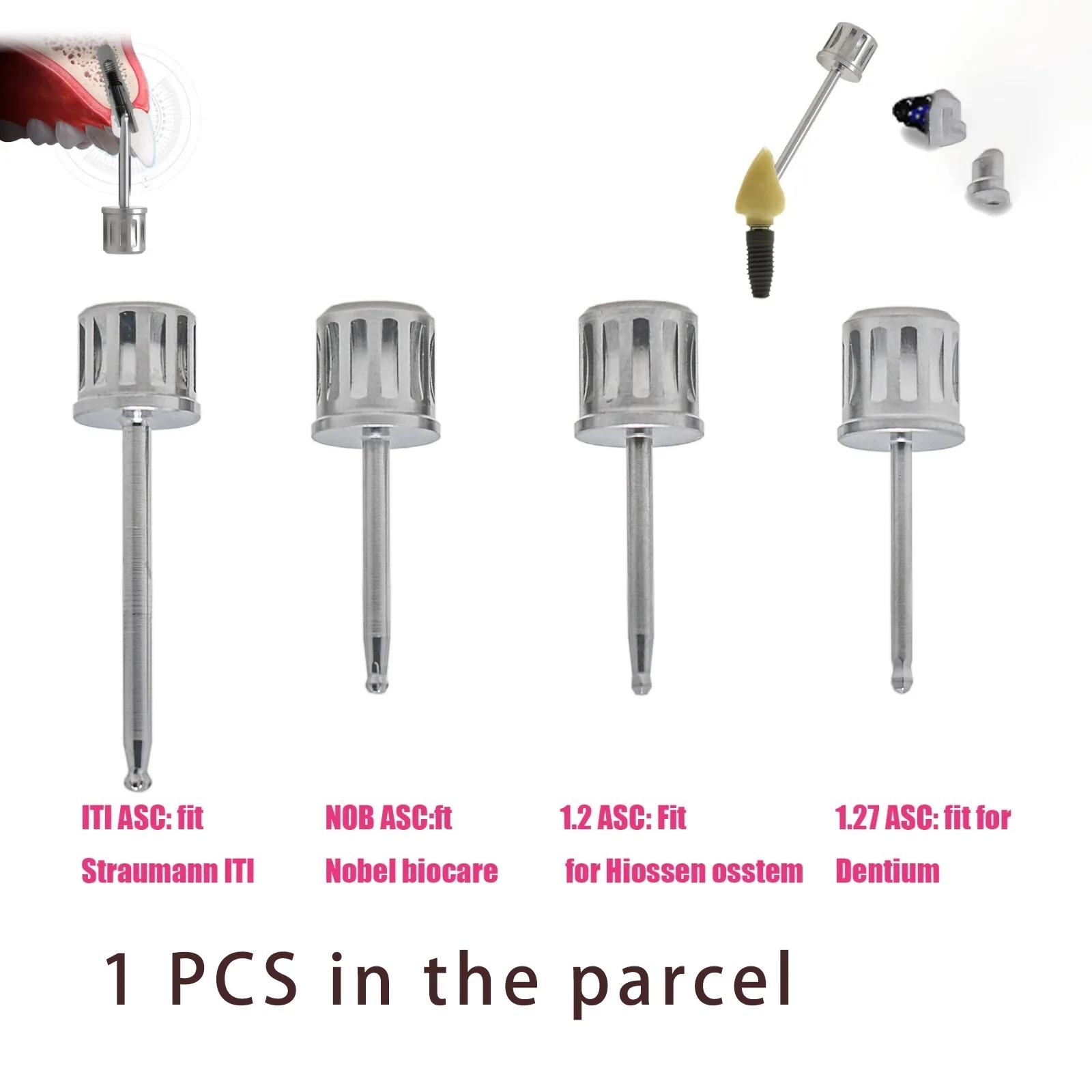 

Dental Implant ASC Driver Angulated Screw Channel Driver Compatible Dentium MIS Camlog Cortex Bego