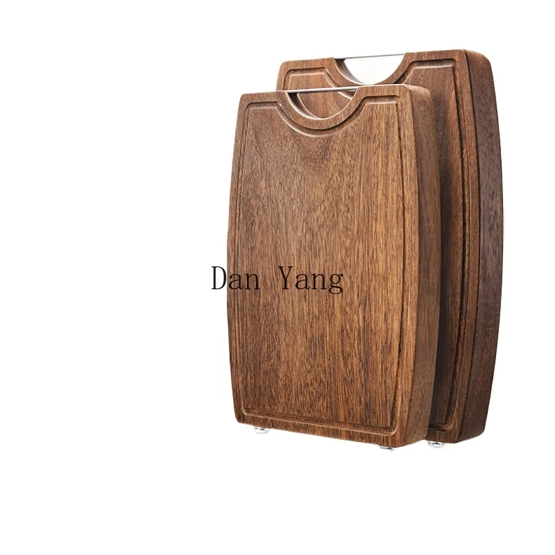 YJ household cutting board antibacterial and mildew-proof wood cutting board kitchen cutting vegetables black gold sandalwood