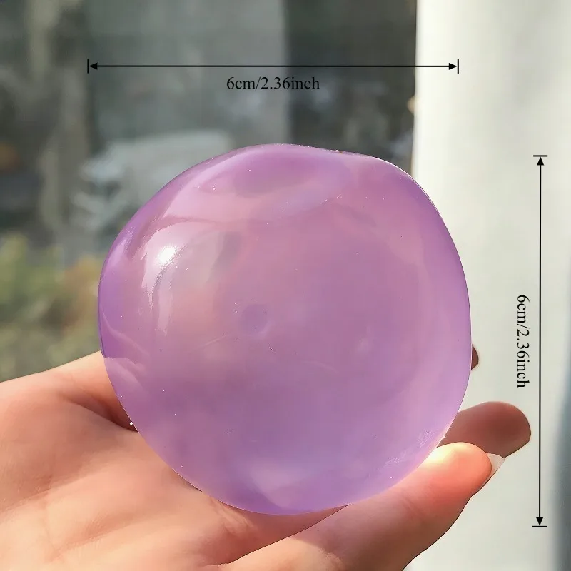 Jouets sensoriels anti-stress amusants en plastique moelleux Mochi, jouets à presser transparents à l'huile de noix de coco et à la maltose pour enfants et adultes