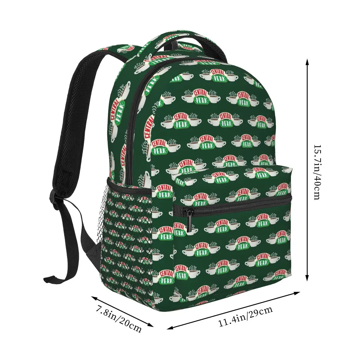 Central Perk Friends TV Show Backpack Student Boys Girls BookBag Kids School Bag Computer Shoulder Bags for Men Women