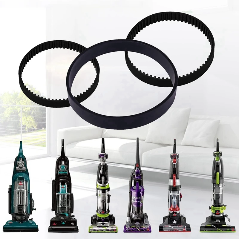 ชุดสายพานเครื่องดูดฝุ่นสำรอง12ชิ้นสำหรับ Bissell Proheat การปฏิวัติ2X PET Pro รุ่น1986,1964,2007,2007P