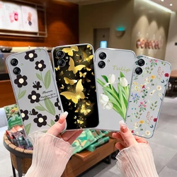 Funda transparente para Samsung Galaxy A04 A04E A05 A05S bonita flor Funda protectora de silicona suave para A 04 A 04E 4G A 05 A05S Funda
