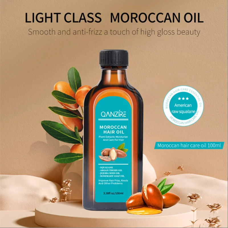 100ml  Plant Morocco Argan Oil No-wash Hair Care Scalp Essential Oil For Repairing Dry Damage Hair Treatment