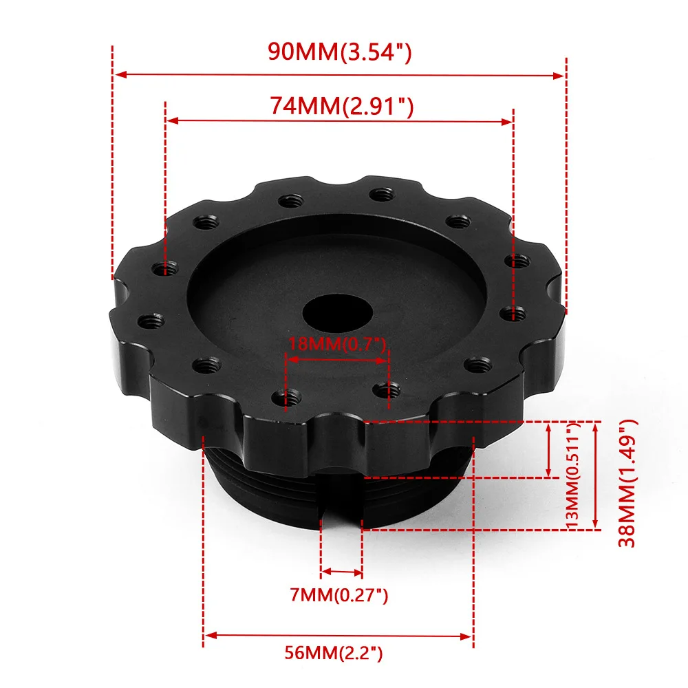 74MM CNC Steering Wheel Adapter Plate＋Hex Wrench＋Screw For PXN Lestad V10