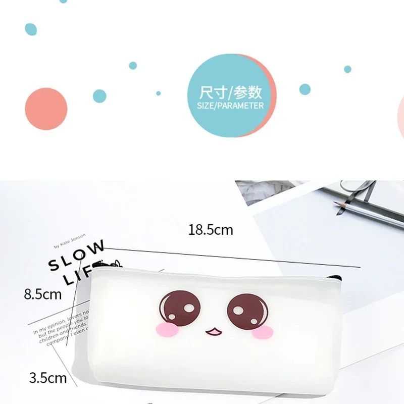 1pc Kawaii Pencil Case School Pencil Case for Girls Boys Milk Pen Box Pencilcase Stationery Bag School Supplies Random Pattern