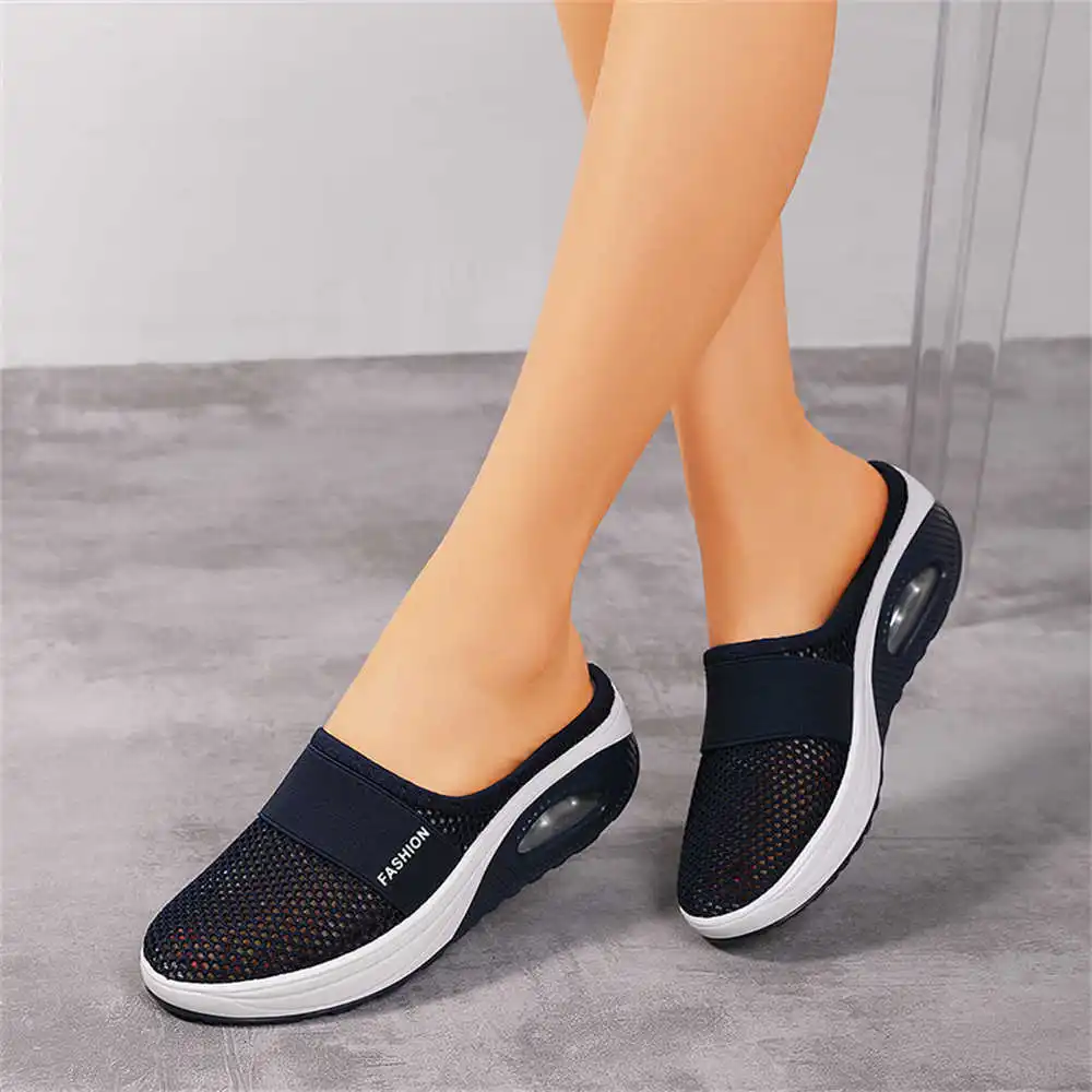 

Round Toe Black White Women Sport Shoes Running Sports Woman Sneakers Boots Size 47 0 Cute Deadlift Exercise Trainners
