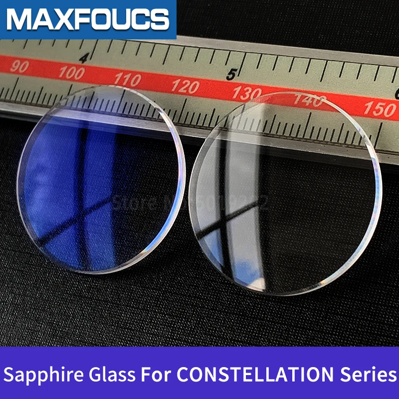 

Sapphire Crystal For CONSTELLATION Series123.50.27.60.02.001/123.58.35.20.99.001 AR-Coating Parts Watch Glass For OMG Brand