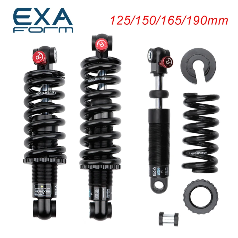 

Ks Exa Form 291R Rear Shock Absorber 125/150/165/190mm 550/650 Pounds Hydraulic Spring Adjustable Suspension For Mountain Bike