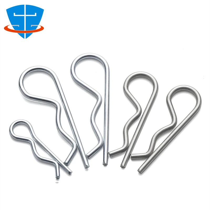 

304 Stainless Steel Safety Split Clip M1 M2 M3 M4 M5 M6 M7 M8 B R Shape Spring Cotter Hitch Fuse Pins for Repairing Cars Trailer