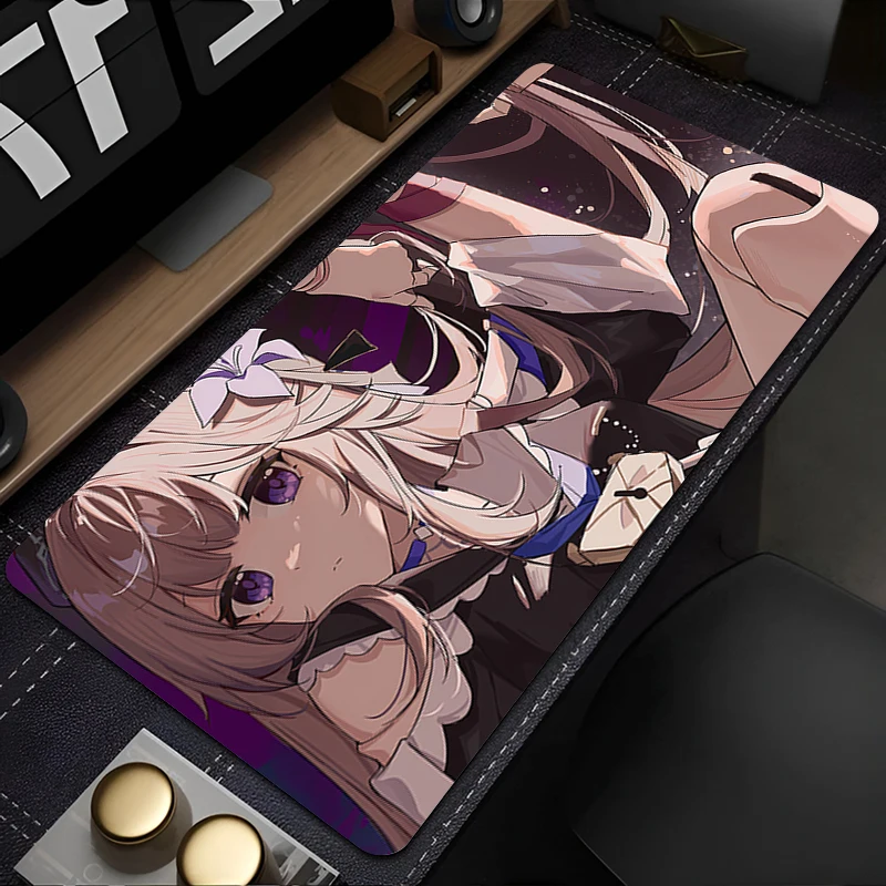 Anime Computer Mouse Pad Gamer MousePads H-honkai Star Rail Herta Gaming Mousepad Soft Desk MausePad Keyboard Mouse Carpet