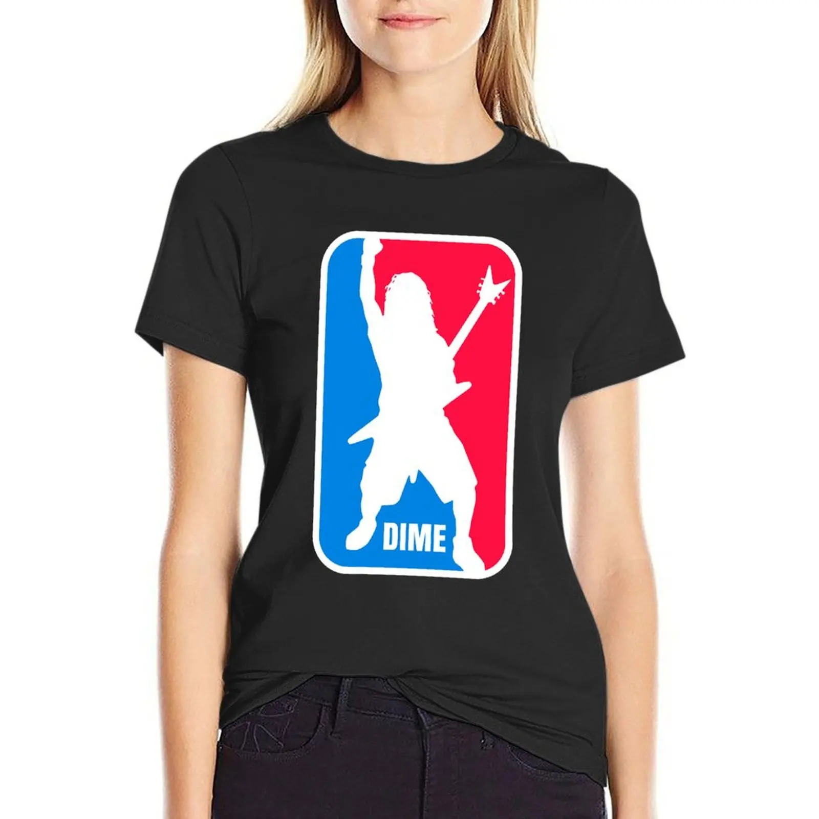 

Dime Dimebag Darrell Sport Logo T-Shirt tops lady clothes t-shirts for Women loose fit